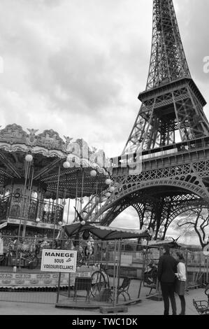 Tour Eiffel in Paris Frankreich Stockfoto