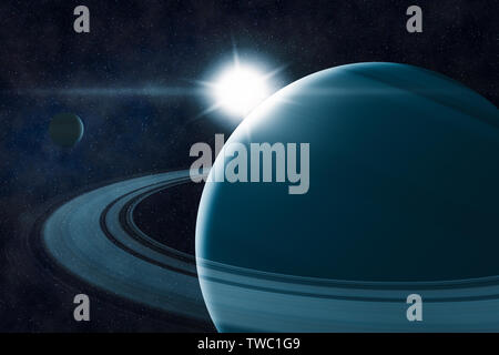 Himmelsbewegung, Planeten und Licht Stockfoto