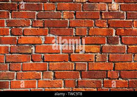 Old Red Brick Wall als Textur Stockfoto