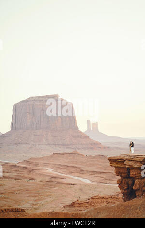 Freund schlägt Frau in Arizona Stockfoto