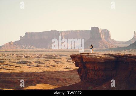 Freund schlägt Frau in Arizona Stockfoto