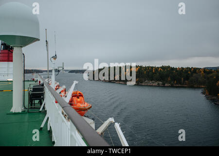 Baltic Sea cruise ship fallen Deck Stockfoto