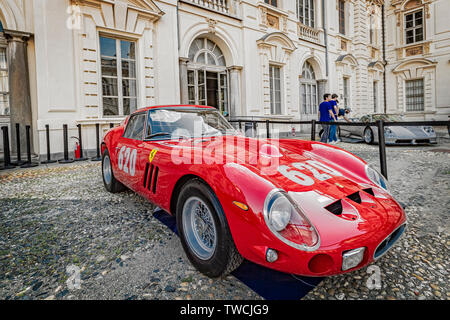 Piemont Turin Turin - Auto Show 2019 - Valentino Park - Valentino Schloss - Ferrari 250 GTO Stockfoto