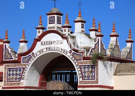Spanien, Andalusien, Sevilla, La Cartuja, Tor, Stockfoto