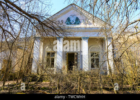 Osteuropa, Ukraine, Pripyat, Tschernobyl. Verlassenen Stadt. April 09, 2018. Stockfoto