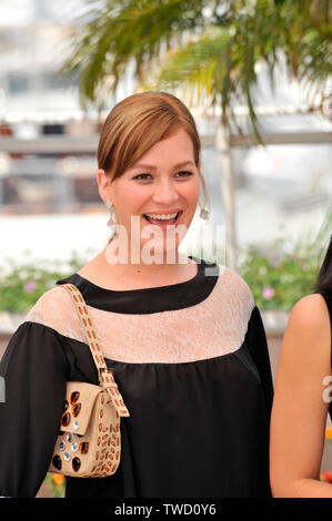 CANNES, Frankreich. 22. Mai 2008: Franka Potente am Fotoshooting für ihren neuen Film "Che" auf der 61. jährlichen Internationalen Film Festival de Cannes. © 2008 Paul Smith/Featureflash Stockfoto