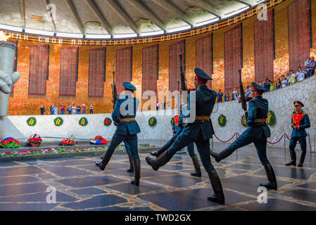 Wolgograd, Russland - 26. MAI 2019 - Änderung der Schutz der Ehre in Wolgograd Stockfoto