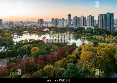 Luftaufnahme Xingqing Palace, Xi'an Stockfoto