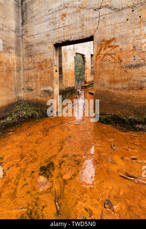 Muddy Mill Ruinen im Frühjahr Stockfoto