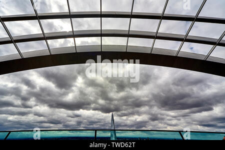 Der Sky Garden bei 20 Fenchurch Street ist eine eindeutige öffentliche Raum, erstreckt sich über drei Etagen und bietet 360 Grad Blick auf London Stockfoto