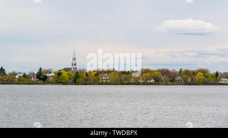 Stadtbild von Chambly am See Stockfoto