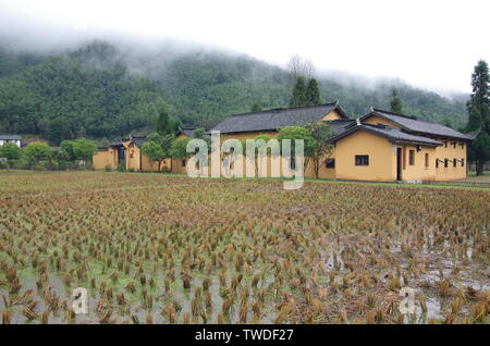 Alte Residenz des Vorsitzenden Mao, Dajing, Jinggangshan, Provinz Jiangxi Stockfoto
