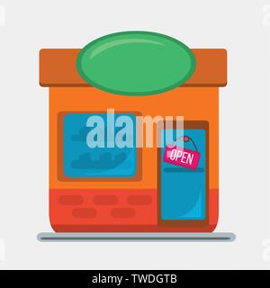 Storefront Vector Illustration Stock Vektor