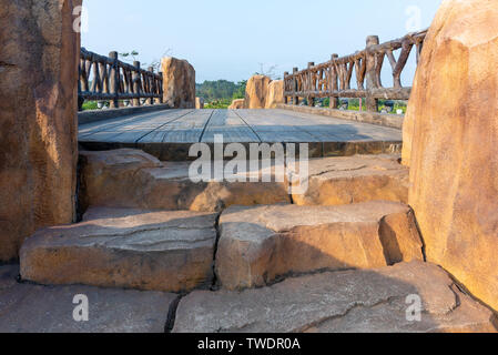 Heben Zhi Brücke in Konfuzius kulturelle Stadt, Suixi, Guangdong Stockfoto