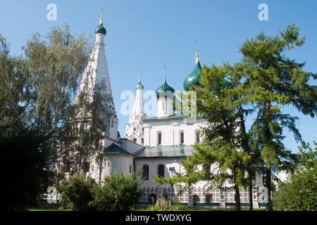 Yaroslavl Russland, Blick auf die Kirche von dem Propheten Elia Stockfoto