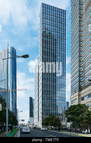 Suzhou City Road und Architektur Stockfoto