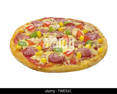 Nahaufnahme einer Pizza Stockfoto