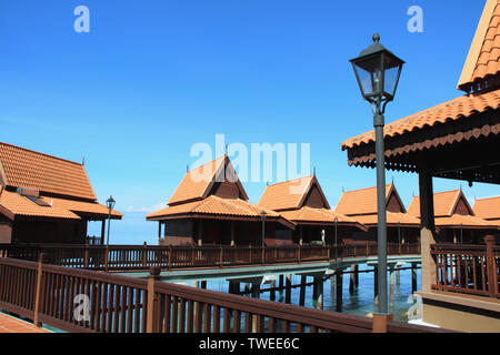 Chalets am Meer, Langkawi Island, Malaysia Stockfoto