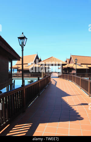 Chalets am Meer, Langkawi Island, Malaysia Stockfoto