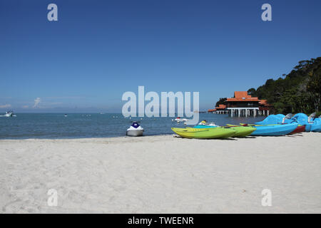 Chalets am Meer, Langkawi Island, Malaysia Stockfoto