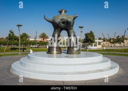 Skulptur in Jeddah Skulptur Museum, Freilichtmuseum, Corniche, Jeddah, Saudi-Arabien Stockfoto