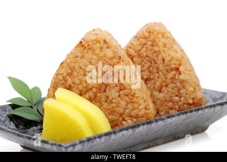 Onigiri, Japanisch essen, Reis - Kugel, Dreieck, Algen, Reis, Mittagessen Stockfoto