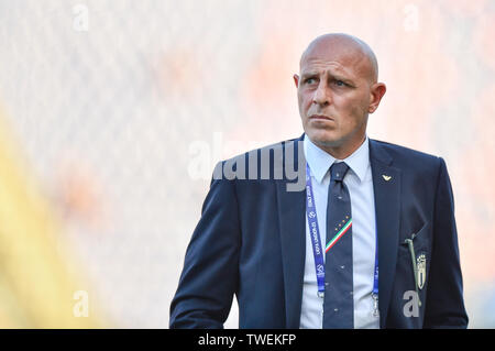 Bologna, Italien. Juni, 2019 19. Antonio Chimenti von Italien während der UEFA EURO 2019 U-21 Championship Match zwischen Italien U-21 und U-21 in Polen Stadio Renato Dall'Ara, Bologna, Italien am 19. Juni 2019. Foto von Giuseppe Maffia. Credit: UK Sport Pics Ltd/Alamy leben Nachrichten Stockfoto