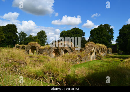 Hailes Abbey Zisterzienserabtei, zwei Meilen nördlich von Winchcombe, Gloucestershire, England, Großbritannien Stockfoto