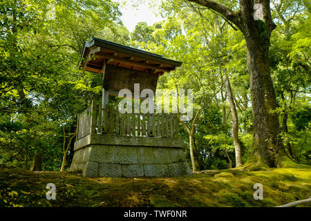 Kyoto, Japan, 30., Mai, 2017. Die Ansicht der Kinkaku-ji, der ebenfalls den Namen Tempel des Goldenen Pavillon, offiziell genannten Rokuon-ji. Stockfoto