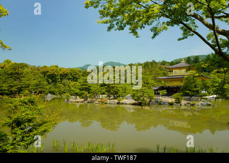 Kyoto, Japan, 30., Mai, 2017. Die shariden an Rokuon-ji, allgemein bekannt als die Goldene Pavillon (Kinkaku-ji), offiziell genannten Rokuon-ji. Stockfoto