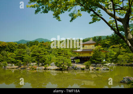 Kyoto, Japan, 30., Mai, 2017. Die shariden an Rokuon-ji, allgemein bekannt als die Goldene Pavillon (Kinkaku-ji), offiziell genannten Rokuon-ji. Stockfoto