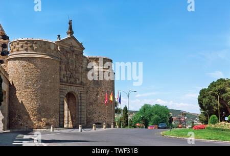 Bisagra Tor der alten Stadt Toledo Stockfoto