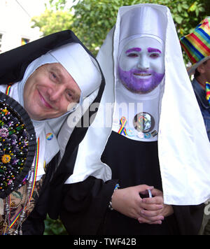 Die Teilnehmer an der Manchester, UK, LGBT Pride Parade 2018 Stockfoto