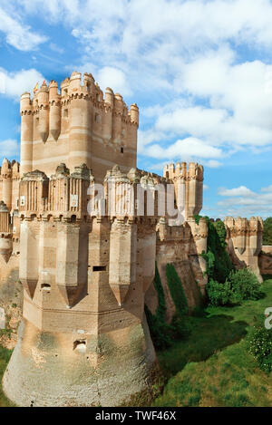 Schöne Burg coca in Spanien Stockfoto