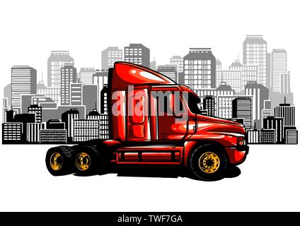 Liefer- transport, Lieferung. Land, Wasser und Luft Arten der Fortbewegung. Stock Vektor