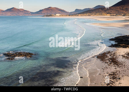 Seilebost Strand auf der Isle of Harris auf den Äußeren Hebriden. Stockfoto