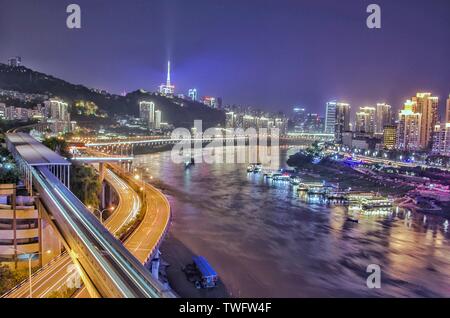 Schöne Zeilen in Chongqing Stockfoto