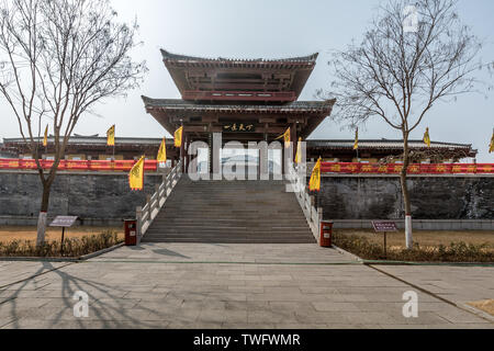 Guan Zhong Memorial Hall,Xishan Dorf, Linzi Qiling Straße, Bezirk, Stadt Zibo, Provinz Shandong Stockfoto