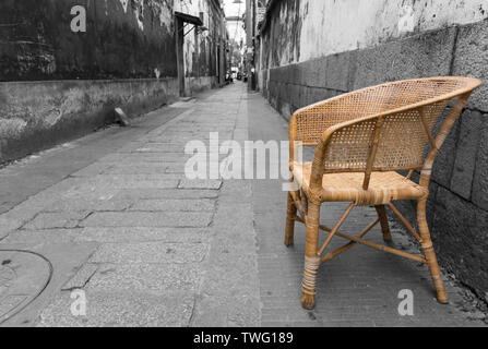 Alte Straße alte Lane, Suzhou Stockfoto