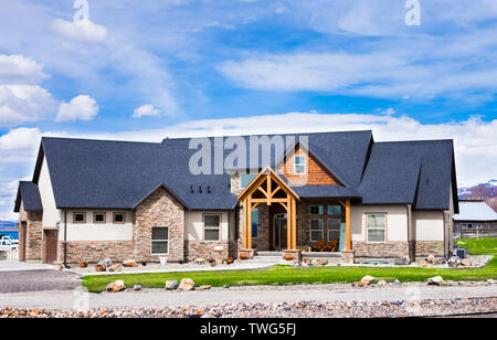 Schöne American Home in ländlichen Land Stockfoto