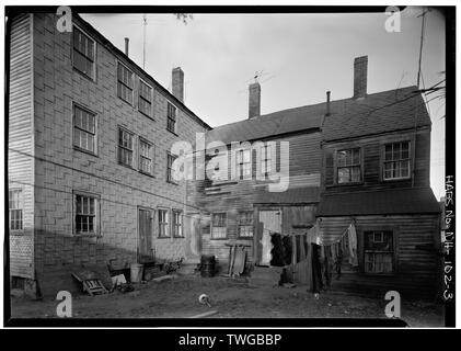 Hintere Höhe: William Pitt Taverne, 402-404 Hof Straße, Portsmouth, Rockingham County, NH Stockfoto
