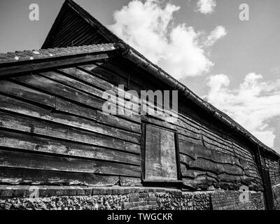 Traditionelle hölzerne Scheune, Goring-on-Thames, Oxfordshire, England, UK, GB. Stockfoto