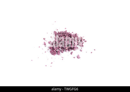 Lidschatten isoliert auf weißem Hintergrund. Make-up-Produkte Stockfoto