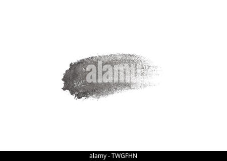 Lidschatten Strich auf weißem Hintergrund. Make-up-Produkte Stockfoto