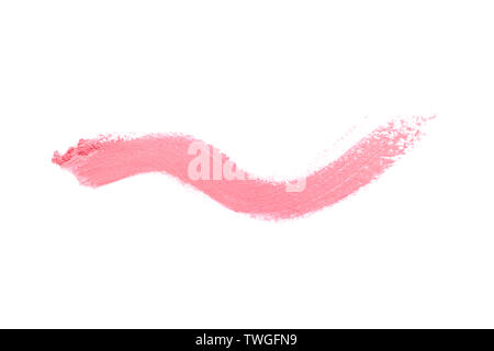 Lip pencil Strich auf weißem Hintergrund Stockfoto