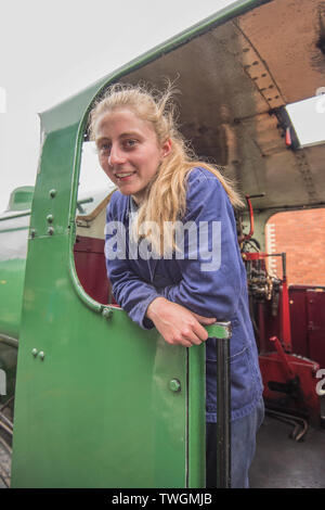 Bo'ness Kinneil Railway freiwilligen Stockfoto