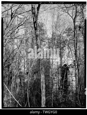 Randall Seite, Fotograf, Dezember 1977. Südwesten Fassade. - McCulloch Gold Mill, Kupfer Zweig, nördlich von der State Route 1153, Jamestown, Guilford County, NC Stockfoto