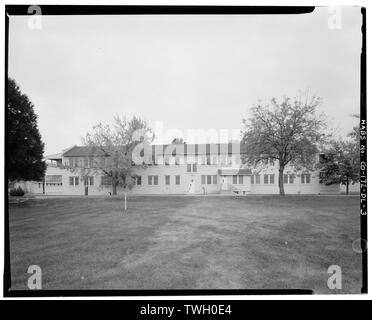 Hinten (Norden) Seite - Fitzsimons General Hospital, Krankenschwestern tuberkulösen Ward-Nurses' Krankenstation, West Harlow Avenue und der South Hickey Straße, südwestliche Ecke, Aurora, Adams County, CO Stockfoto