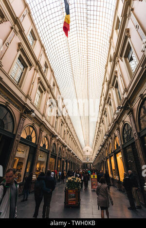 Royal Galerien von Saint Hubert in Brüssel, Belgien Stockfoto