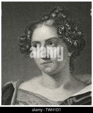 Catharine Sedgewick (1789-1867), amerikanischer Schriftsteller, Kopf und Schultern Portrait, Stahlstich, Porträtgalerie bedeutender Männer und Frauen in Europa und Amerika durch Evert A. Duyckinck, von Henry J. Johnson, Johnson, Wilson & Company, New York, 1873 veröffentlicht.